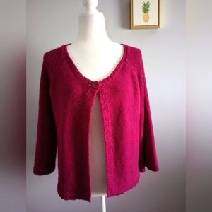 Kenar Cardigan Short 3/4 Sleeves   size XL color Fiusha Good Condition